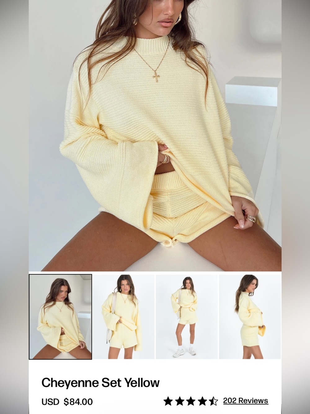 Princess Polly Cheyenne Set Yellow